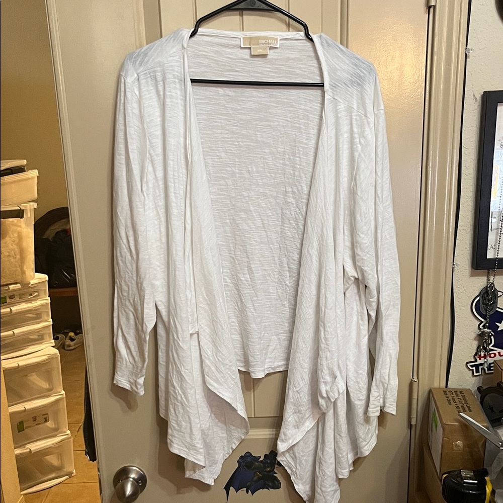 Michael Kors White Cardigan